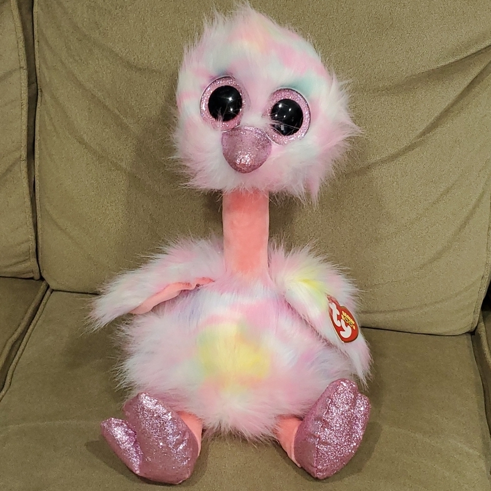 NWT TY BEANIE BOOS OSTRICH